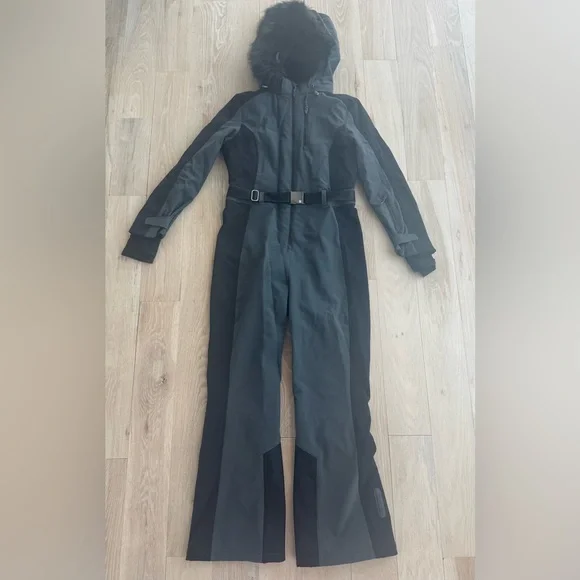 Sweaty Betty Backcountry Ski All In One Jumpsuit - Charcoal and Black - Picture 14 of 14